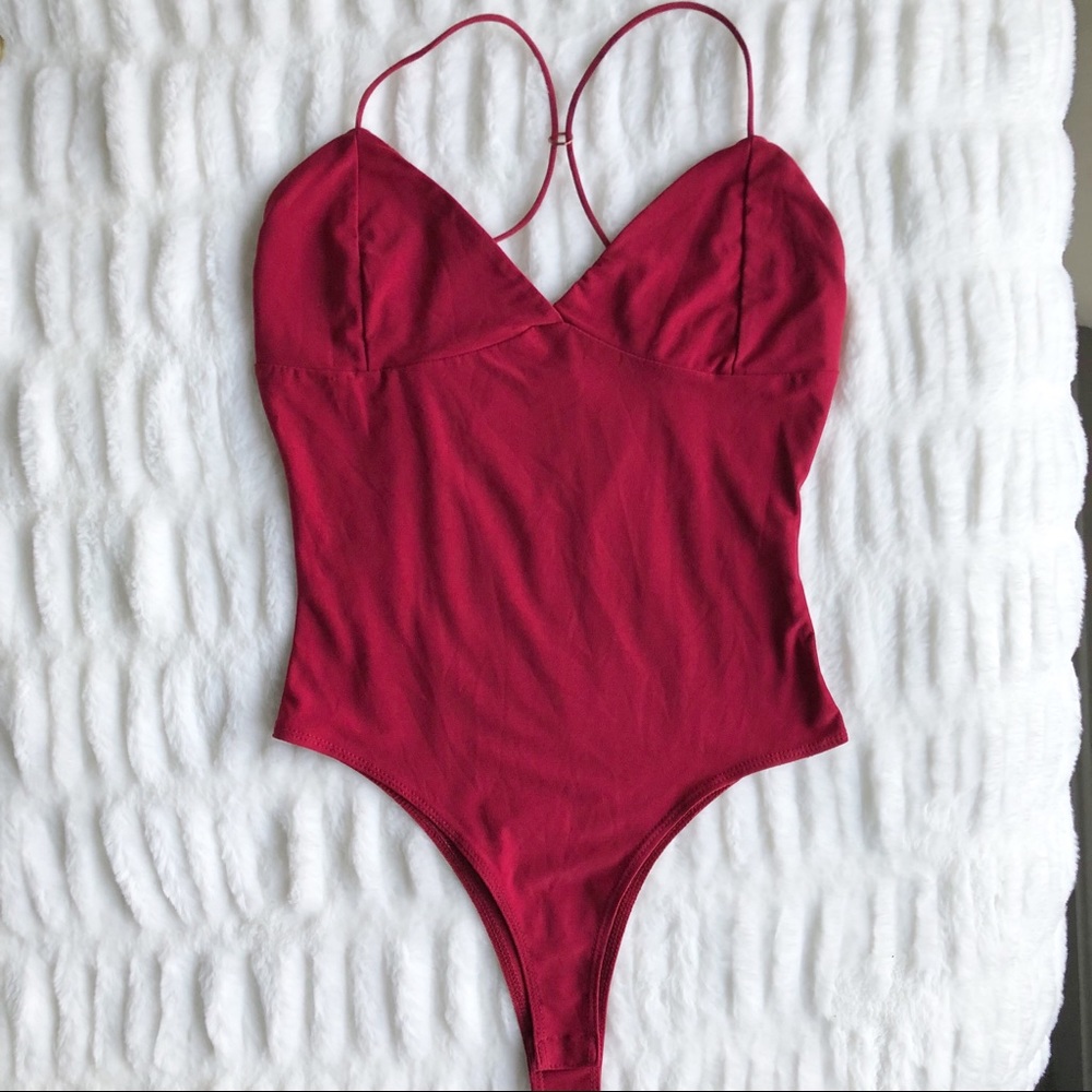 Better Be Ruby Red Bodysuit - Size Small